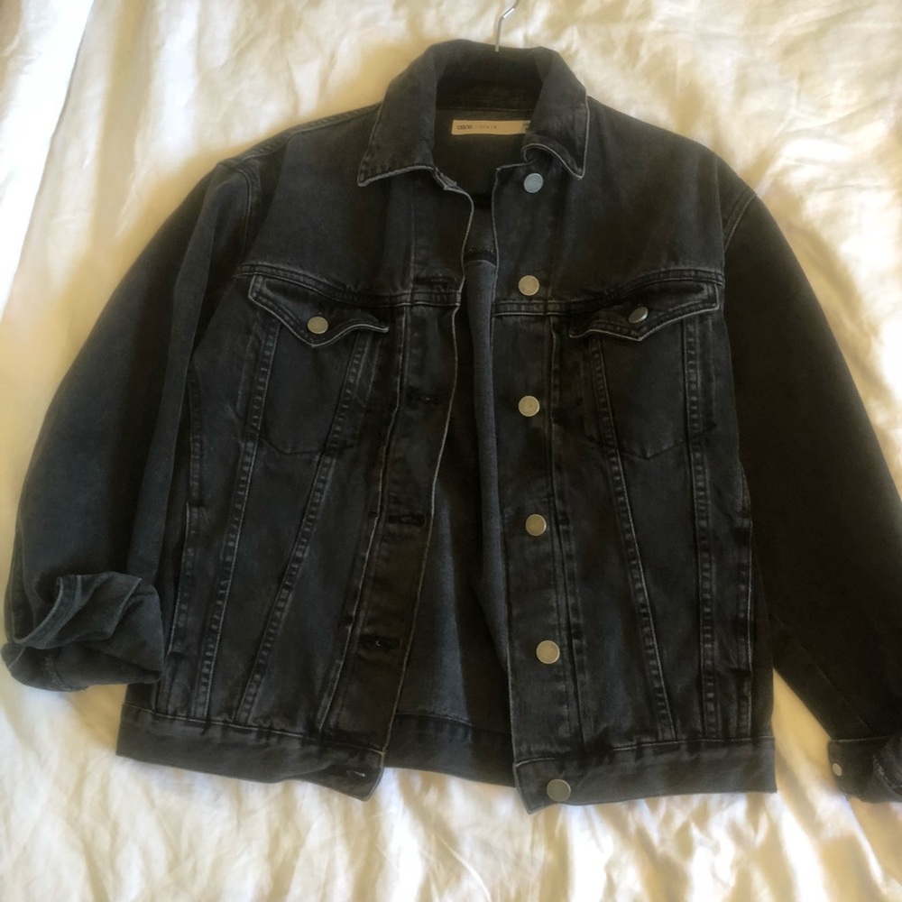 Black denim jacket